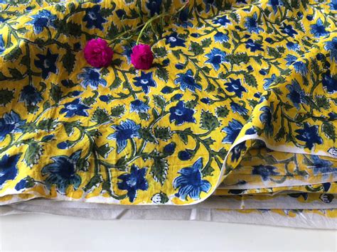 indian block print fabric by the yard